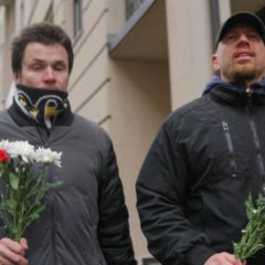 Русский Марш прошёл в Санкт-Петербурге в формате возложения цветов к месту героической гибели участников антибольшевистского сопротивления